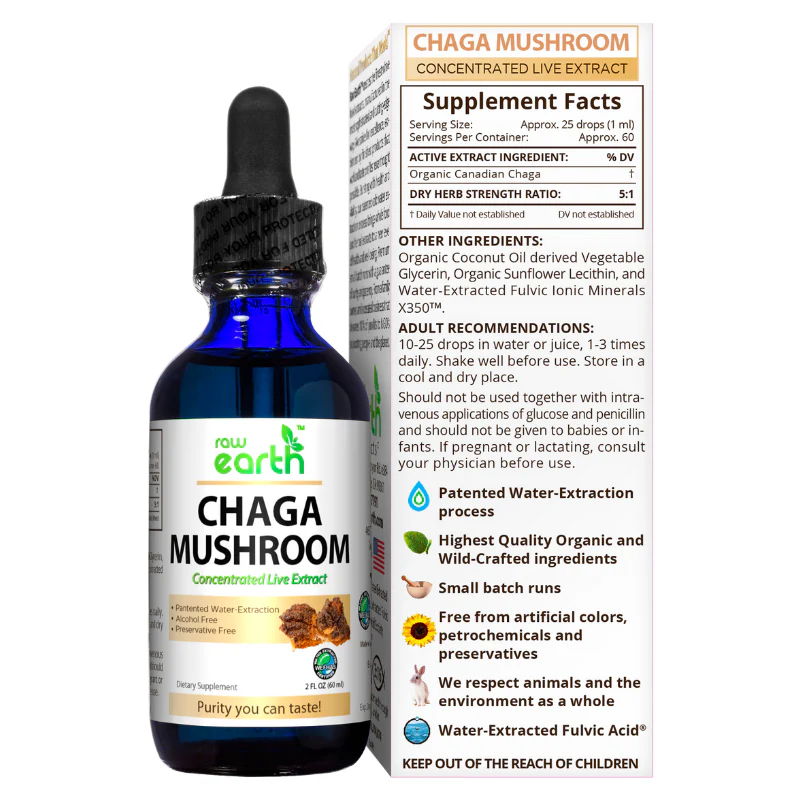 Chaga Mushroom Extract 2oz - Image 3
